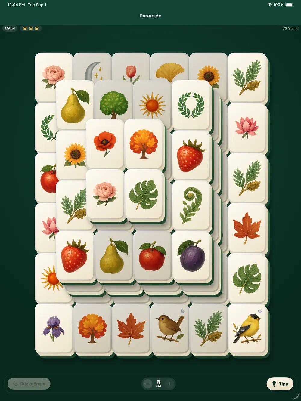 Das Pyramiden-Layout im Satz Garden