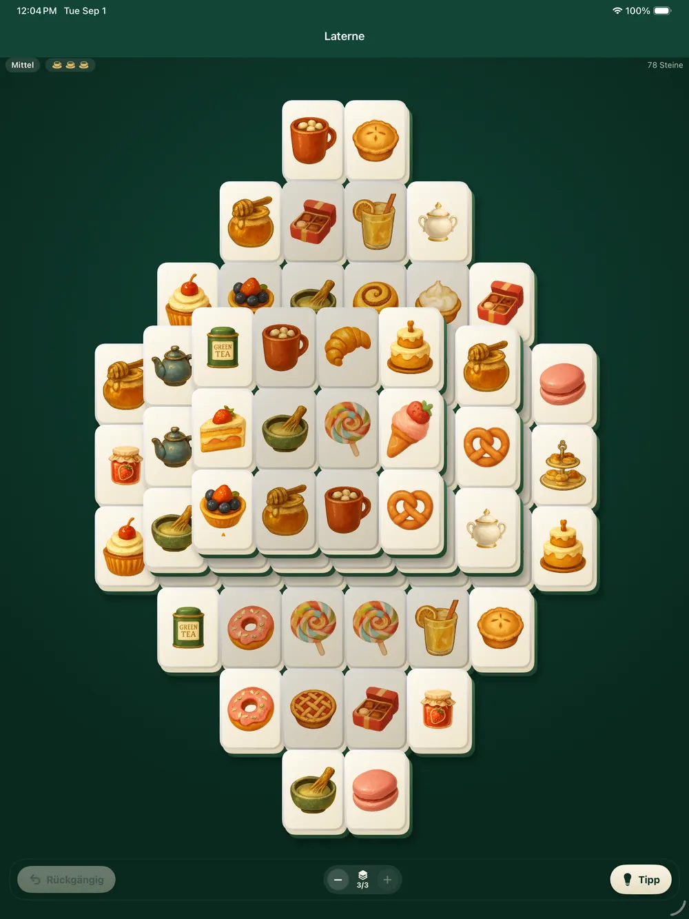 Das Laternen-Layout im Satz Patisserie