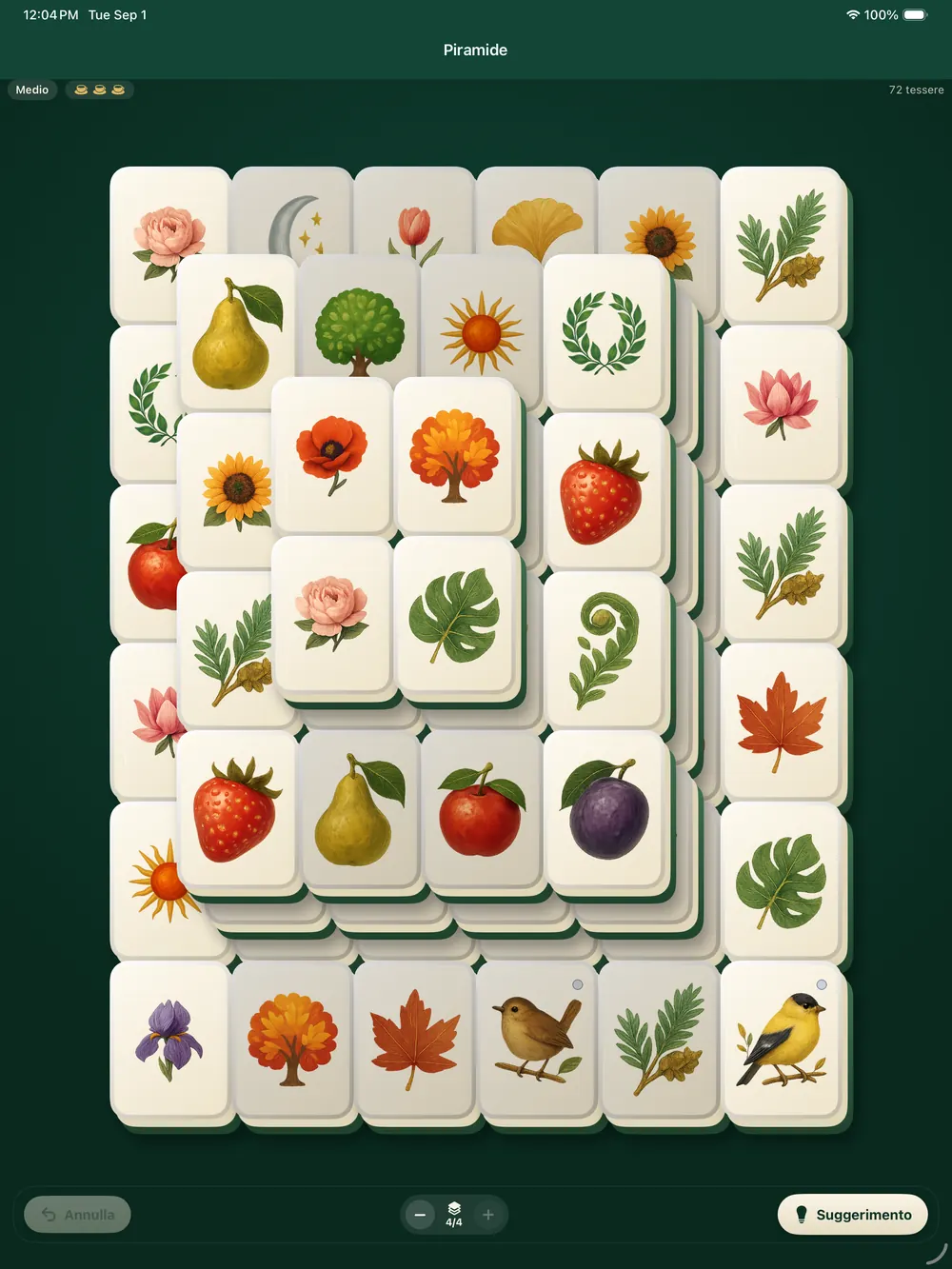La disposizione piramide con il set Garden
