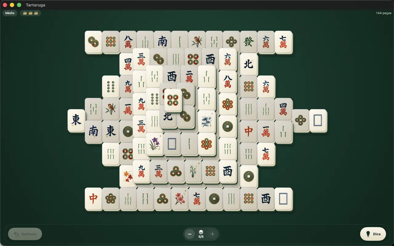 A tartaruga clássica de 144 peças com o conjunto Painted