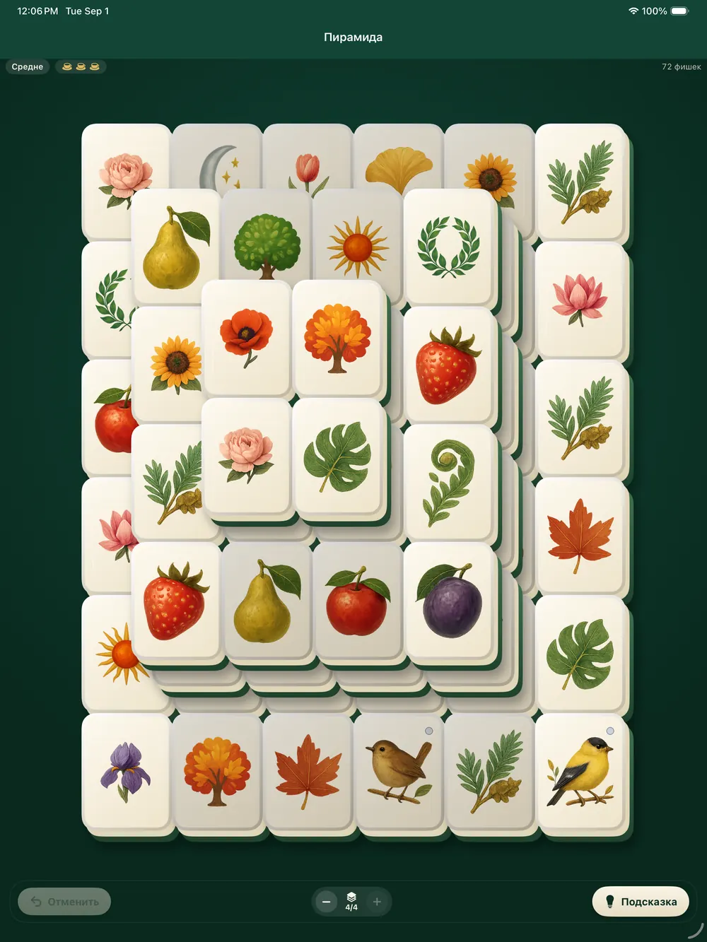Раскладка «пирамида», набор Garden